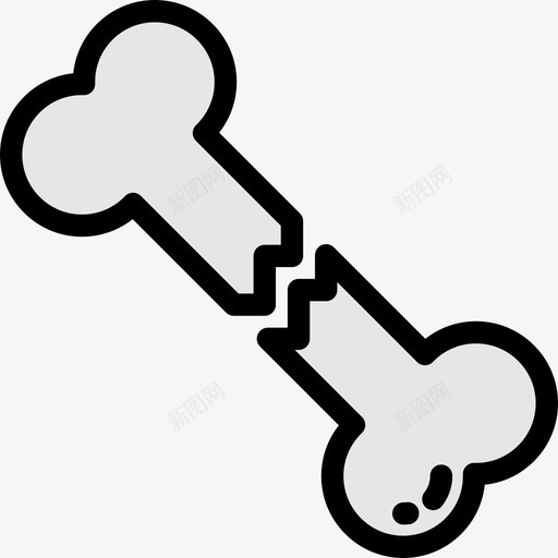 骨骼医学元素颜色2线颜色图标svg_新图网 https://ixintu.com 医学元素颜色2 线颜色 骨骼