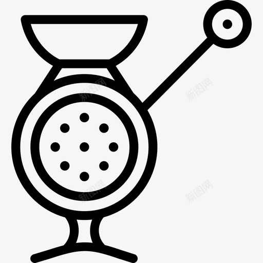 绞肉机厨房用具线性图标svg_新图网 https://ixintu.com 厨房用具 线性 绞肉机