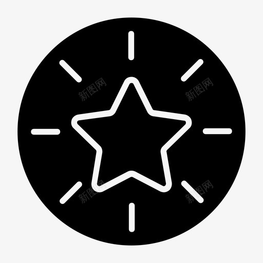 星星最爱界面图标svg_新图网 https://ixintu.com 星星 最爱 用户界面 界面 符号 速率