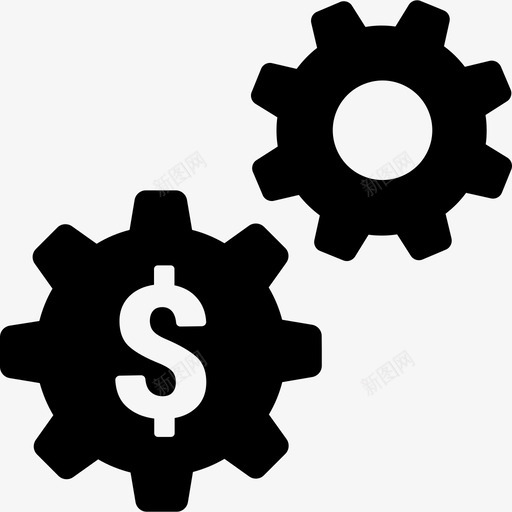 齿轮业务集成实心图标svg_新图网 https://ixintu.com 业务集成 实心 齿轮