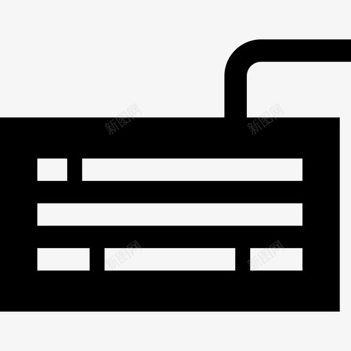 实心电子元件键盘图标svg_新图网 https://ixintu.com 实心电子元件键盘