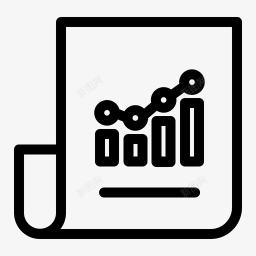 图表分析新闻图标svg_新图网 https://ixintu.com 分析 图表 新闻