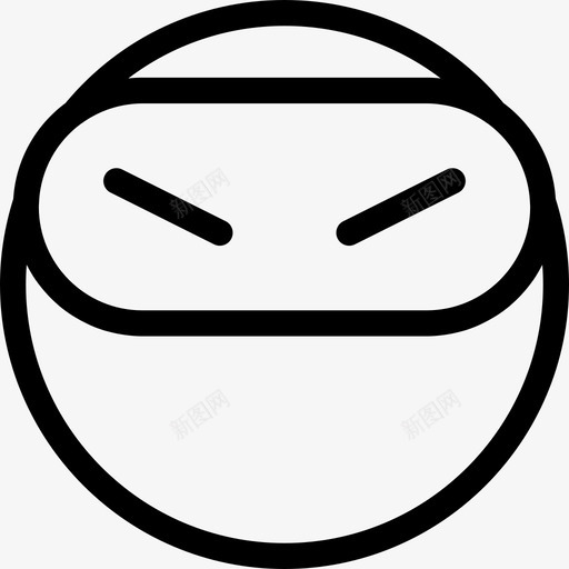 忍者表情符号收集线性图标svg_新图网 https://ixintu.com 忍者 线性 表情符号收集
