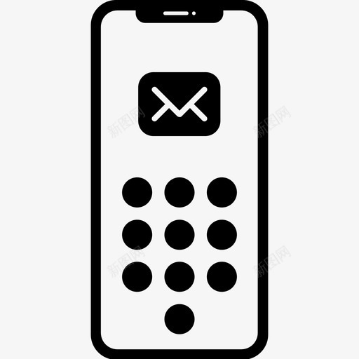 智能手机电子邮件收到的电子邮件收件箱图标svg_新图网 https://ixintu.com iphonex 收件箱 收到的电子邮件 智能手机电子邮件 消息