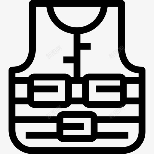 救生衣潜水3直线型图标svg_新图网 https://ixintu.com 救生衣 潜水3 直线型