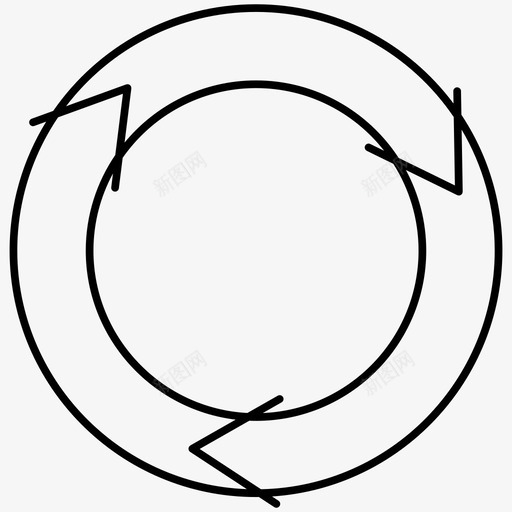 步骤箭头回收图标svg_新图网 https://ixintu.com 信息图表大纲图标 回收 步骤 箭头