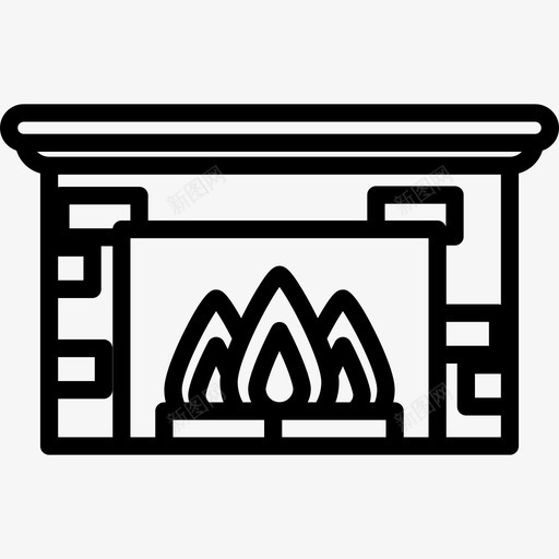 烟囱酒店服务4线性图标svg_新图网 https://ixintu.com 烟囱 线性 酒店服务4