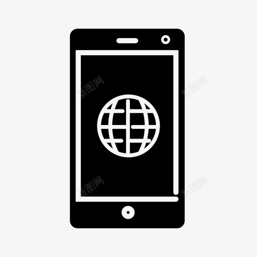 移动网络移动浏览器移动互联网图标svg_新图网 https://ixintu.com 手机 智能手机 移动互联网 移动浏览器 移动网络