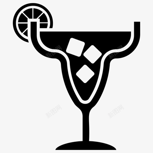 玛格丽塔酒精饮料鸡尾酒图标svg_新图网 https://ixintu.com 玛格丽塔 酒精饮料 鸡尾酒 鸡尾酒雕文图标