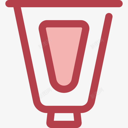 油漆管工具8红色图标svg_新图网 https://ixintu.com 油漆管 红色 设计工具8