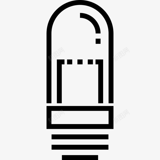 灯泡教育18线性图标svg_新图网 https://ixintu.com 教育18 灯泡 线性