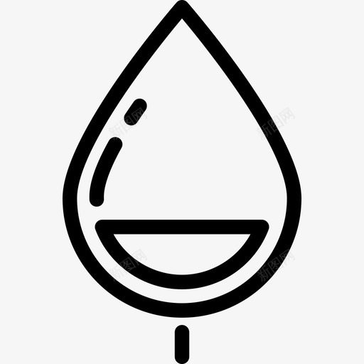 叶生态元素2线状图标svg_新图网 https://ixintu.com 叶 生态元素2 线状