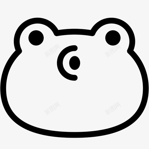 吹表情情绪图标svg_新图网 https://ixintu.com 吹 情绪 感觉 表情 青蛙 青蛙表情线