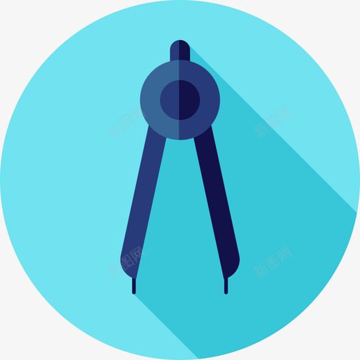 指南针信纸图标扁平svg_新图网 https://ixintu.com 信纸图标 扁平 指南针