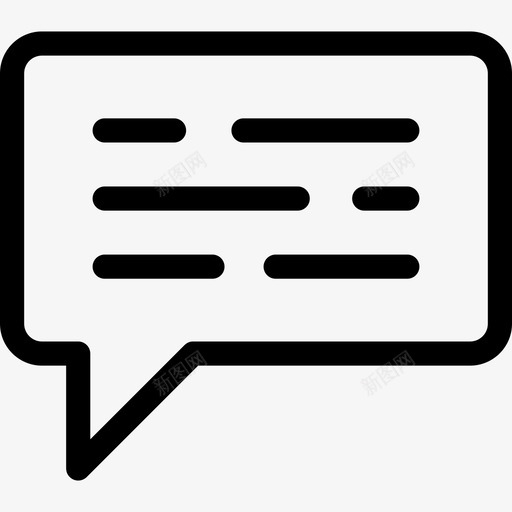 聊天混合元素直系图标svg_新图网 https://ixintu.com 混合元素 直系 聊天