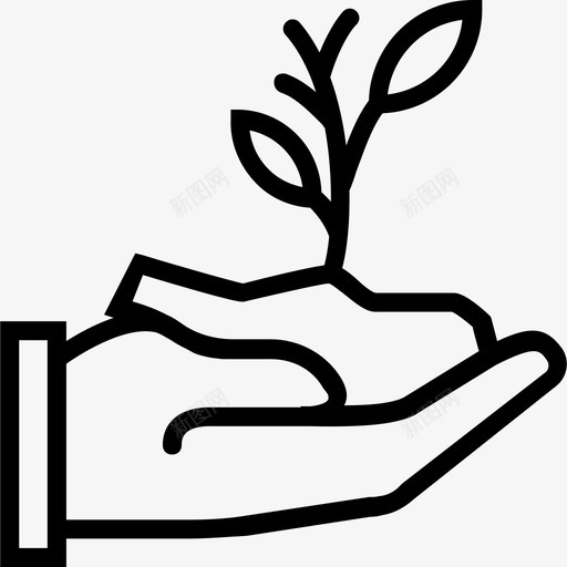 芽苗菜农业5线性图标svg_新图网 https://ixintu.com 农业5 线性 芽苗菜