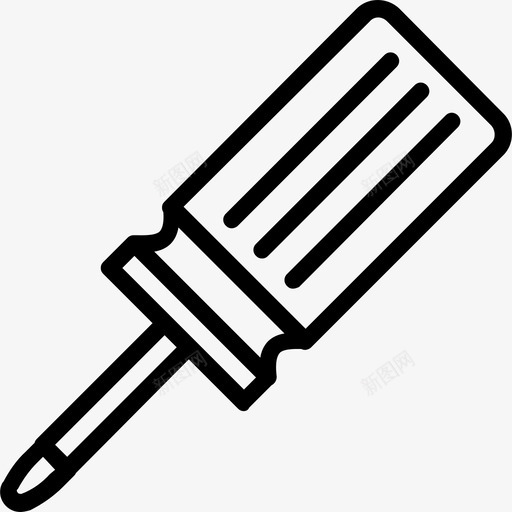 线状结构螺丝刀图标svg_新图网 https://ixintu.com 线状结构螺丝刀