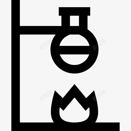 燃烧器实验室装置线性图标svg_新图网 https://ixintu.com 实验室装置 燃烧器 线性