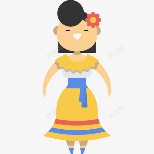 哥伦比亚人全世界的人平的图标svg_新图网 https://ixintu.com 全世界的人 哥伦比亚人 平的