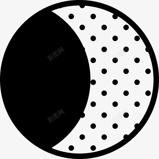 月亮天气收集填充图标svg_新图网 https://ixintu.com 填充 天气收集 月亮
