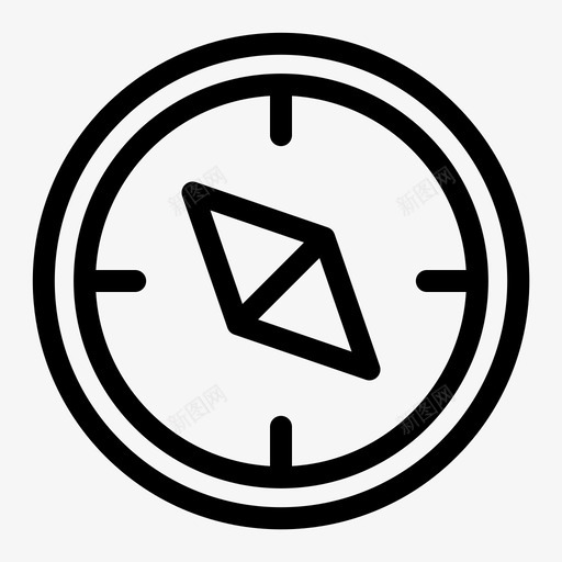 指南针方向位置图标svg_新图网 https://ixintu.com 位置 地图和位置 指南针 方向