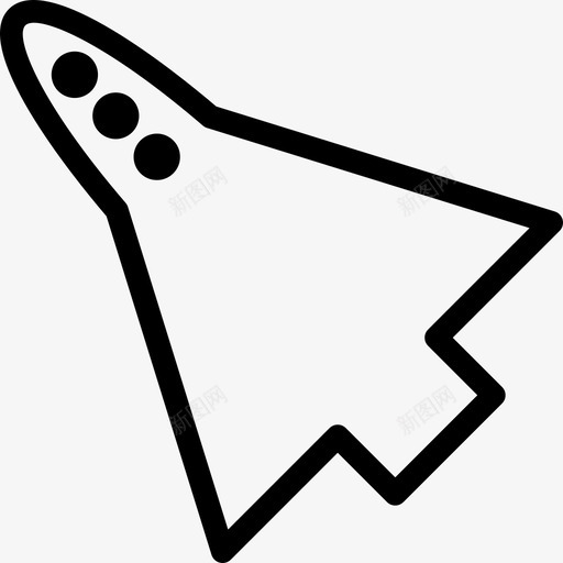 太空船12号太空船直线型图标svg_新图网 https://ixintu.com 12号太空船 太空船 直线型