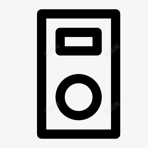 mp3播放器音频ipod图标svg_新图网 https://ixintu.com ipod mp3播放器 声音 曲目 音乐 音乐和多媒体线路图标集 音频
