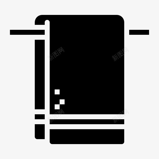 毛巾浴巾干毛巾图标svg_新图网 https://ixintu.com 干毛巾 擦拭毛巾 毛巾 浴巾 游泳用毛巾
