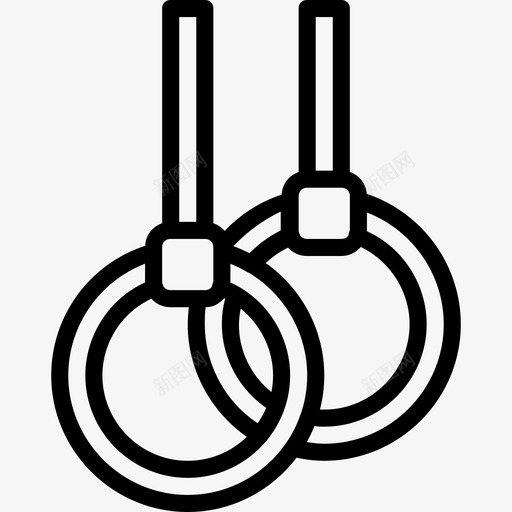 戒指健身3直线型图标svg_新图网 https://ixintu.com 健身3 戒指 直线型
