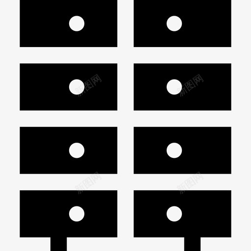 抽屉柜家具15装满图标svg_新图网 https://ixintu.com 家具15 抽屉柜 装满