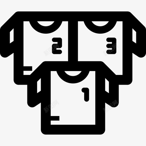 校服学校运动系列直线型图标svg_新图网 https://ixintu.com 学校运动系列 校服 直线型