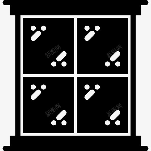 窗户家庭收集2填充图标svg_新图网 https://ixintu.com 填充 家庭收集2 窗户