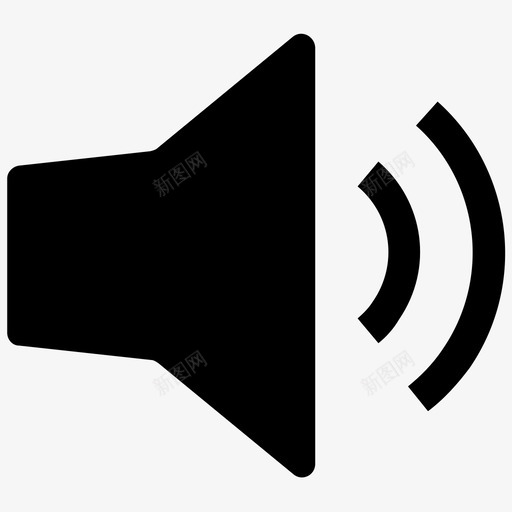 音量音频音乐图标svg_新图网 https://ixintu.com 基本1 声音 扬声器 音乐 音量 音频