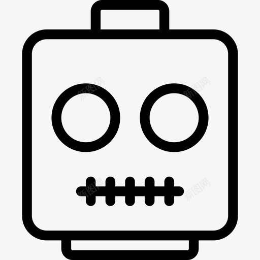 骨架表情符号集合线性图标svg_新图网 https://ixintu.com 线性 表情符号集合 骨架
