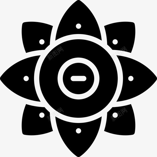 莲花宗教5填充图标svg_新图网 https://ixintu.com 填充 宗教5 莲花