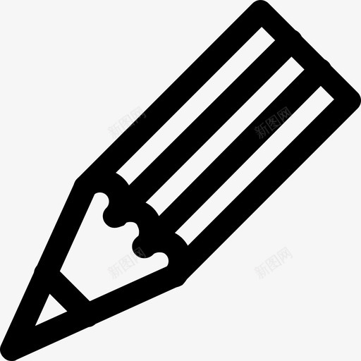 铅笔平面工具4线32px图标svg_新图网 https://ixintu.com 平面设计工具4 线32px 铅笔