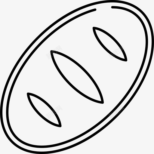 面包食品和饮料8128px线图标svg_新图网 https://ixintu.com 128px线 面包 食品和饮料8