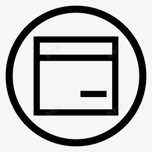 浏览器应用程序互联网图标svg_新图网 https://ixintu.com 互联网 在线 基本设计集7行 应用程序 浏览器 窗口 网站