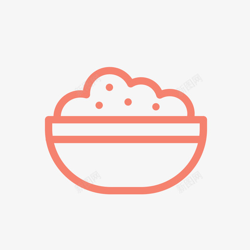 米饭亚洲人碗图标svg_新图网 https://ixintu.com 中餐 亚洲人 碗 米饭 谷物 食物