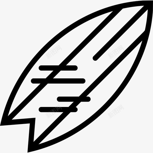 冲浪运动系列直线型图标svg_新图网 https://ixintu.com 冲浪 直线型 运动系列