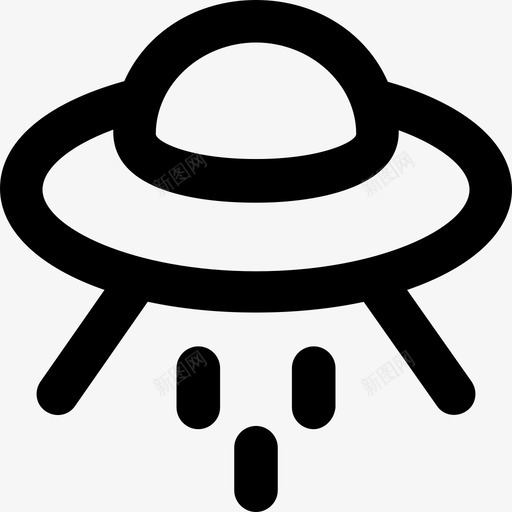 不明飞行物科学元素2粗体圆形图标svg_新图网 https://ixintu.com 不明飞行物 科学元素2 粗体圆形