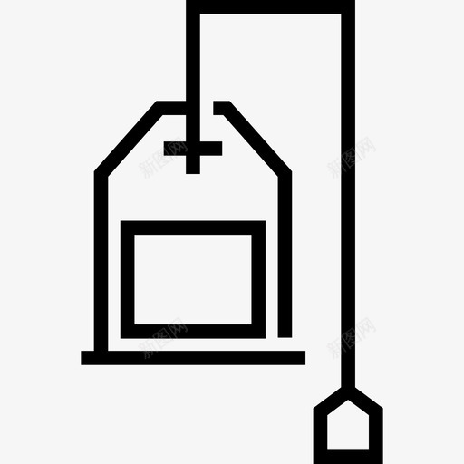 茶包咖啡店元素线性图标svg_新图网 https://ixintu.com 咖啡店元素 线性 茶包