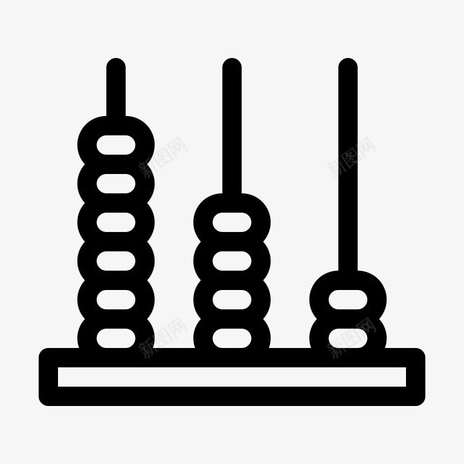 算盘教育知识图标svg_新图网 https://ixintu.com 27072018 教育 数学 知识 算盘