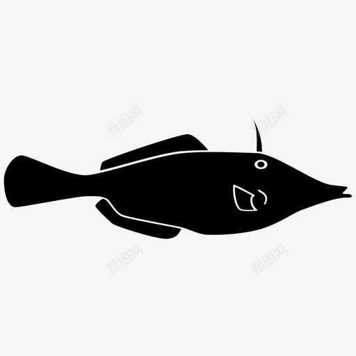 金枪鱼海洋礁石图标svg_新图网 https://ixintu.com 水生生物 海洋 礁石 金枪鱼