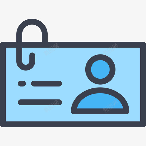 名片名片3线颜色图标svg_新图网 https://ixintu.com 名片 名片3 线颜色