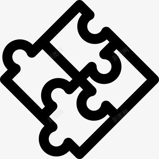 益智游戏休闲套装直线型图标svg_新图网 https://ixintu.com 休闲套装 益智游戏 直线型