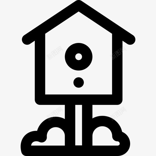 鸟舍线性弹簧线性图标svg_新图网 https://ixintu.com 线性 线性弹簧 鸟舍