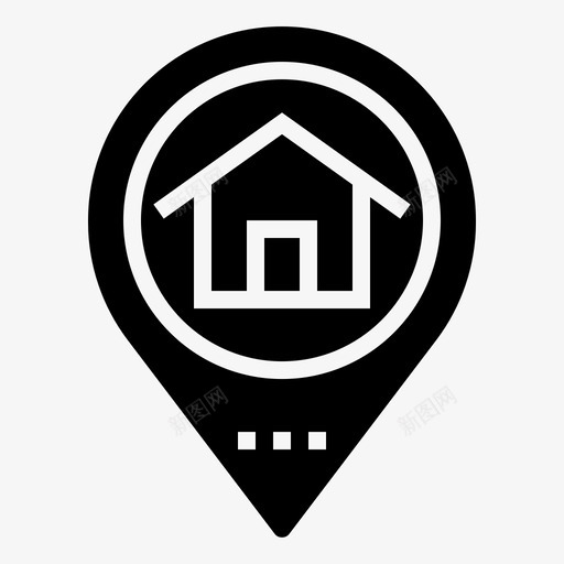 起始位置目的地位置图标svg_新图网 https://ixintu.com 位置 导航 导航和地图图示符 目的地 起始位置
