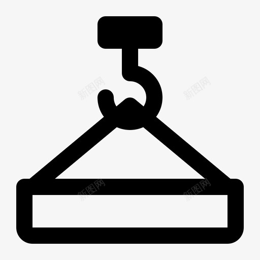 起重机吊钩升降机起重图标svg_新图网 https://ixintu.com 升降机 机械 物体线图标集 起重 起重机吊钩