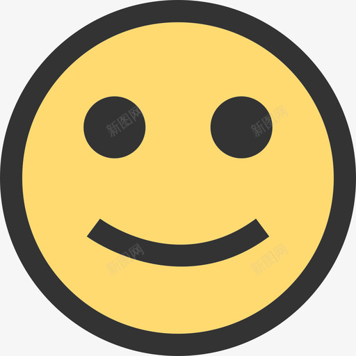 快乐脸和情绪边界颜色图标svg_新图网 https://ixintu.com 快乐 脸和情绪 边界颜色